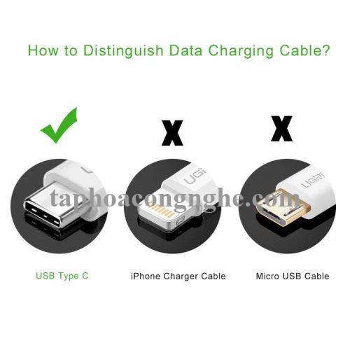 Ugreen 30507 0.5M màu hồng Bộ chuyển đổi USB 2.0 sang USB-C US188 30030507